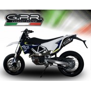 SCARICO GPR COMPATIBILE CON HUSQVARNA ENDURO 701 2021-2024, NEW GRAND PRIX EVO TITANIUM