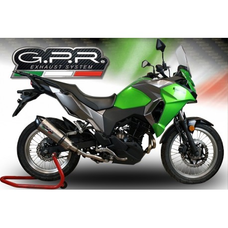 SCARICO GPR COMPATIBILE CON KAWASAKI VERSYS-X 250 2017-2020, NEW GRAND PRIX EVO TITANIUM