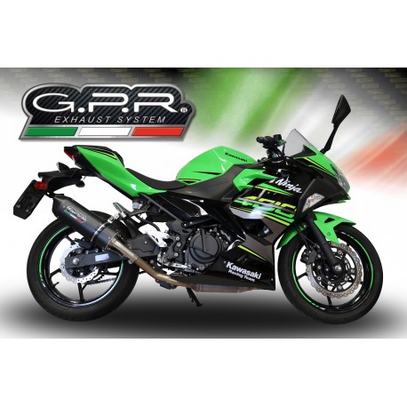 SCARICO GPR COMPATIBILE CON KAWASAKI Z 400 2023-2025, FURORE EVO4 NERO
