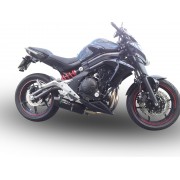 SCARICO GPR COMPATIBILE CON KAWASAKI ER 6 N - F 2012-2016, FURORE POPPY