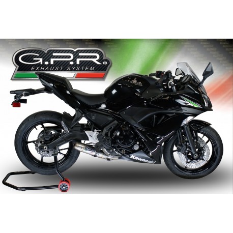 SCARICO GPR COMPATIBILE CON KAWASAKI NINJA 650 2021-2022, DEEPTONE INOX
