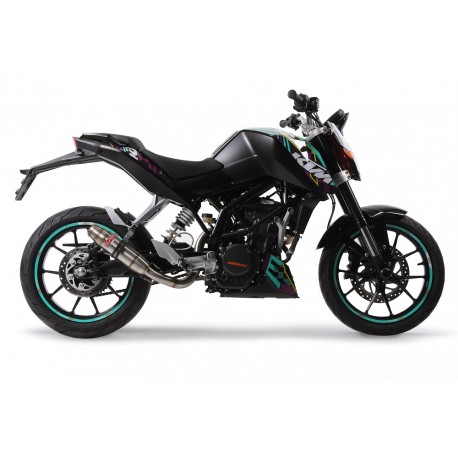 SCARICO GPR COMPATIBILE CON KTM DUKE 125 2011-2016, DEEPTONE INOX