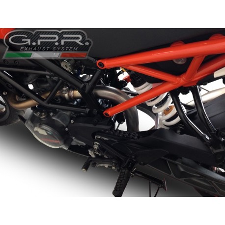 SCARICO GPR COMPATIBILE CON KTM DUKE 125 2017-2020, DECATALIZZATORE