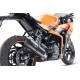 SCARICO GPR COMPATIBILE CON KTM RC 125 2021-2024, FURORE NERO