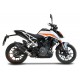 SCARICO GPR COMPATIBILE CON KTM DUKE 250 2021-2023, FURORE EVO4 NERO