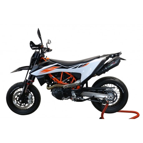 SCARICO GPR COMPATIBILE CON KTM ENDURO 690 R 2021-2024, NEW GRAND PRIX EVO BLACK TITANIUM