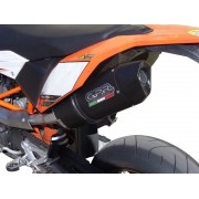 SCARICO GPR COMPATIBILE CON KTM SMC 690 R 2007-2016, FURORE NERO