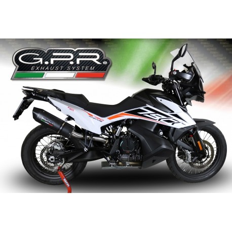 SCARICO GPR COMPATIBILE CON KTM ADVENTURE 790 2025-2026, FURORE EVO4 NERO