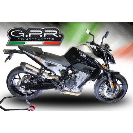 SCARICO GPR COMPATIBILE CON KTM DUKE 790 2017-2020, NEW GRAND PRIX EVO TITANIUM