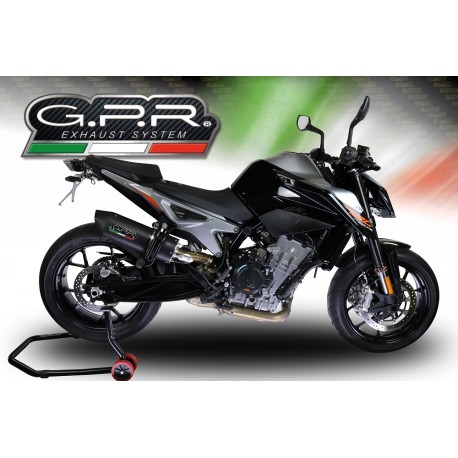 SCARICO GPR COMPATIBILE CON KTM DUKE 790 2021-2024, FURORE EVO4 NERO