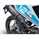 SCARICO GPR COMPATIBILE CON MALAGUTI XTM 125 ENDURO 2018-2020, FURORE EVO4 NERO