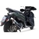SCARICO GPR COMPATIBILE CON PIAGGIO BEVERLY 300 I.E. ABS - S - POLICE 2016-2020, FURORE-X SCOOTER