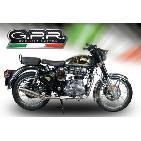 SCARICO GPR COMPATIBILE CON ROYAL ENFIELD CONTINENTAL GT 535 2014-2016, DEEPTONE INOX