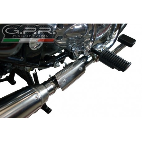 SCARICO GPR COMPATIBILE CON ROYAL ENFIELD CONTINENTAL GT 535 2014-2016, SATINOX 