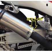 SCARICO GPR COMPATIBILE CON SUZUKI GSX-R 1000 2001-2002, INOX TONDO