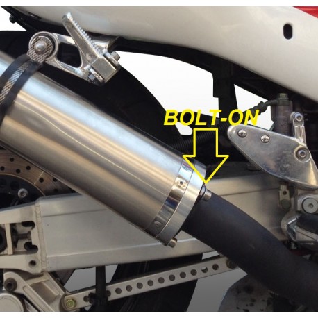 SCARICO GPR COMPATIBILE CON SUZUKI GSX-R 1000 2001-2002, INOX TONDO