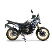 SCARICO GPR COMPATIBILE CON VOGE DS 800 RALLY 2025-2026, FURORE-X TITANIO NERO