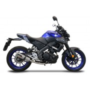 SCARICO GPR COMPATIBILE CON YAMAHA MT 125 2017-2019, M3 INOX 