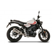 SCARICO GPR COMPATIBILE CON YAMAHA XSR 125 2021-2025, SATINOX 