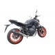 SCARICO GPR COMPATIBILE CON YAMAHA MT-07 2021-2024, FURORE EVO4 POPPY