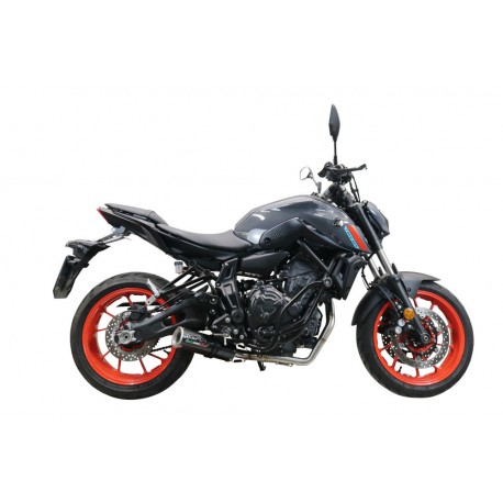 SCARICO GPR COMPATIBILE CON YAMAHA MT-07 2021-2024, M3 POPPY 