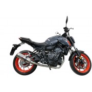 SCARICO GPR COMPATIBILE CON YAMAHA MT-07 2021-2024, SATINOX 