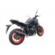 SCARICO GPR COMPATIBILE CON YAMAHA MT-07 2021-2024, FURORE NERO