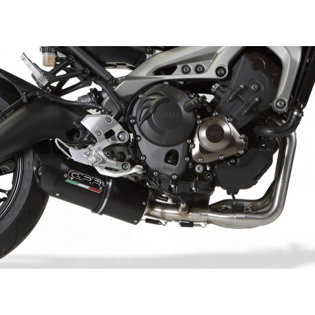 SCARICO GPR COMPATIBILE CON YAMAHA XSR900 2016-2021, FURORE NERO