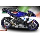 SCARICO GPR COMPATIBILE CON YAMAHA YZF R1-R1-M 2020-2025, FURORE NERO