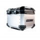GPR TECH BAULETTO TOP CASE ALPI-TECH 26 LT. ARGENTO CON PIASTRA UNIVERSALE E SCHIENALE DI PROTEZIONE