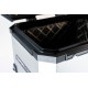 GPR TECH BAULETTO TOP CASE ALPI-TECH 45 LT. ARGENTO CON PIASTRA UNIVERSALE E SCHIENALE DI PROTEZIONE