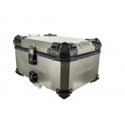 GPR TECH BAULETTO IN TITANIO TOP CASE ALPI-TECH 55 LT. SERIE TITANIUM CON PIASTRA UNIVERSALE