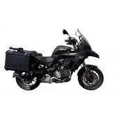 GPR TECH COMPATIBILE CON BENELLI TRK 502 2017/2020 E4 COPPIA DI VALIGIE LATERALI, NERO, 38 LT. + 38 LT. TELAIO SPECIFICO