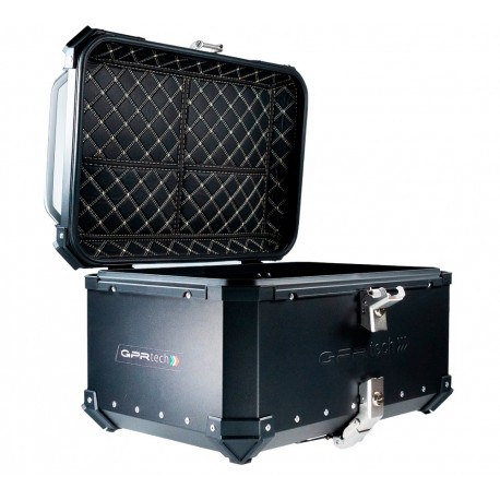 GPR TECH COMPATIBILE CON CF MOTO 650 MT 2021/2024 E5 COPPIA DI VALIGIE LATERALI, NERO, 38 LT. + 38 LT. TELAIO SPECIFICO 