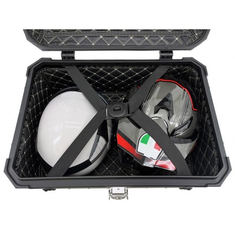 GPR TECH COMPATIBILE CON KTM ADVENTURE 890 - 890 R RALLY 2020/2024 E5 VALIGIE LATERALI, NERO, 38 LT. + 38 LT. TELAIO SPECIFICO 